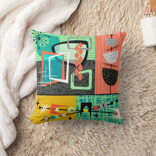 Modernes Retro des Mittelalters Kissen (Decke)