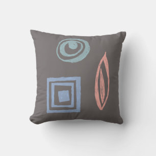 Modernes Retro-Design Blaue Rose Gold Minze Kissen
