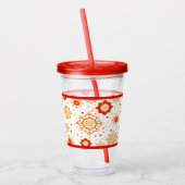 Modernes Retro-Design Mitte des Jahrhunderts Acryltrinkbecher (Links)