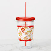 Modernes Retro-Design Mitte des Jahrhunderts Acryltrinkbecher (Vorderseite)