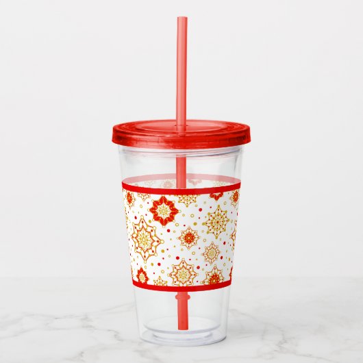 Modernes Retro-Design Mitte des Jahrhunderts Acryltrinkbecher (Vorderseite)