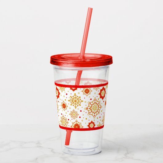 Modernes Retro-Design Mitte des Jahrhunderts Acryltrinkbecher (Rückseite)