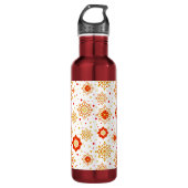 Modernes Retro-Design Mitte des Jahrhunderts Edelstahlflasche (Vorderseite)