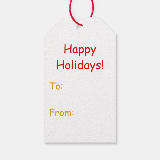 Modernes Retro-Design Mitte des Jahrhunderts Geschenkanhänger (Rückseite)