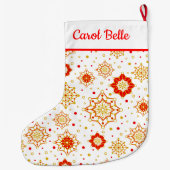 Modernes Retro-Design Mitte des Jahrhunderts Großer Weihnachtsstrumpf (Rückseite)