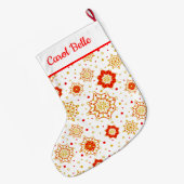 Modernes Retro-Design Mitte des Jahrhunderts Großer Weihnachtsstrumpf (Rückseite (Hängend))