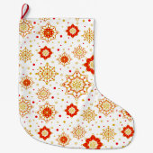 Modernes Retro-Design Mitte des Jahrhunderts Großer Weihnachtsstrumpf (Vorderseite)