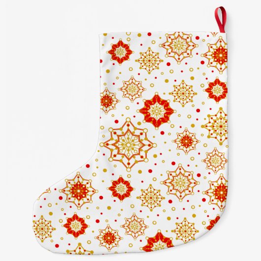 Modernes Retro-Design Mitte des Jahrhunderts Großer Weihnachtsstrumpf (Rückseite)