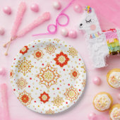 Modernes Retro-Design Mitte des Jahrhunderts Pappteller (Party)