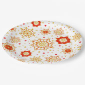 Modernes Retro-Design Mitte des Jahrhunderts Pappteller (Schrägansicht)