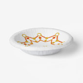 Modernes Retro-Design Mitte des Jahrhunderts Pappteller (Gewinkelt)