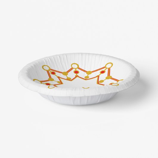 Modernes Retro-Design Mitte des Jahrhunderts Pappteller (Gewinkelt)