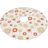 Modernes Retro-Design Mitte des Jahrhunderts Polyester Weihnachtsbaumdecke (Schrägansicht)