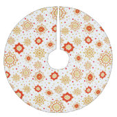 Modernes Retro-Design Mitte des Jahrhunderts Polyester Weihnachtsbaumdecke (Vorderseite)