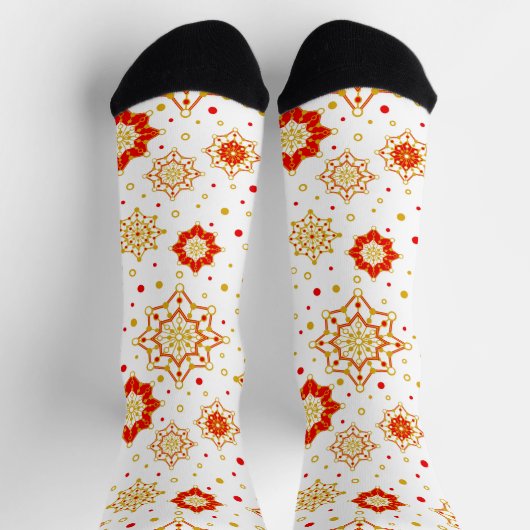 Modernes Retro-Design Mitte des Jahrhunderts Socken (Oben)
