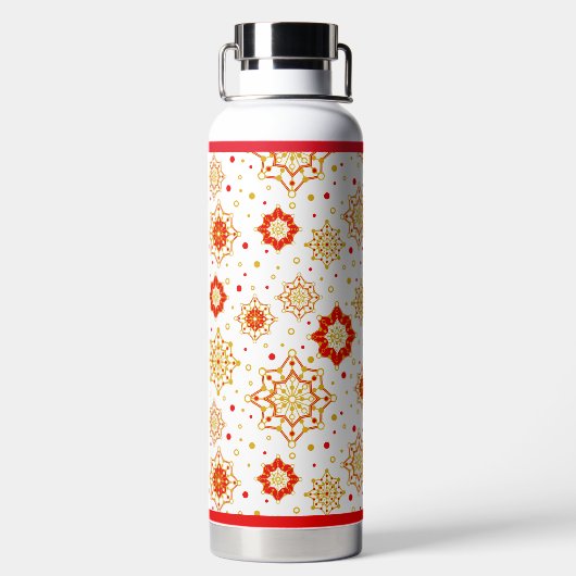 Modernes Retro-Design Mitte des Jahrhunderts Trinkflasche (Rückseite)