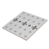 Modernes Retro Elegantes Tiles Lilie Muster Fliese (Seite)