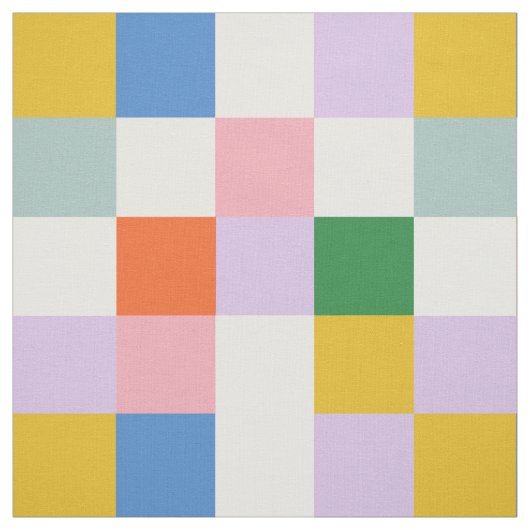 Modernes Retro-farbiges, kariertes Muster Stoff (Muster)