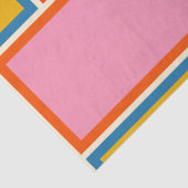 Modernes Retro-Farbiges Minimalistisch geometrisch Seidenpapier (Detail)