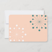 Modernes Retro-Foto des Mittelalters Save the Date RSVP Karte (Rückseite)