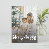 Modernes Retro Foto Weihnachten (Stehend Vorderseite)