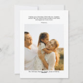 Modernes Retro Frohe Weihnachten Foto (Rückseite)