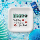 Modernes Retro Good Friends Bunco Pappteller (Party)