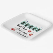 Modernes Retro Good Friends Bunco Pappteller (Gewinkelt)