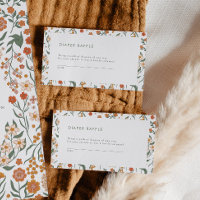 Modernes Retro Groovy Diaper Raffle Game