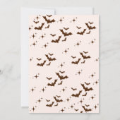 Modernes Retro Groovy Spooktacular Fun Halloween Einladung (Rückseite)