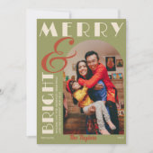 Modernes Retro Grunge Foto Weihnachten (Vorderseite)