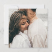 Modernes Retro | Hochzeit auf dem Aquamarinen Plat Einladung (Rückseite)