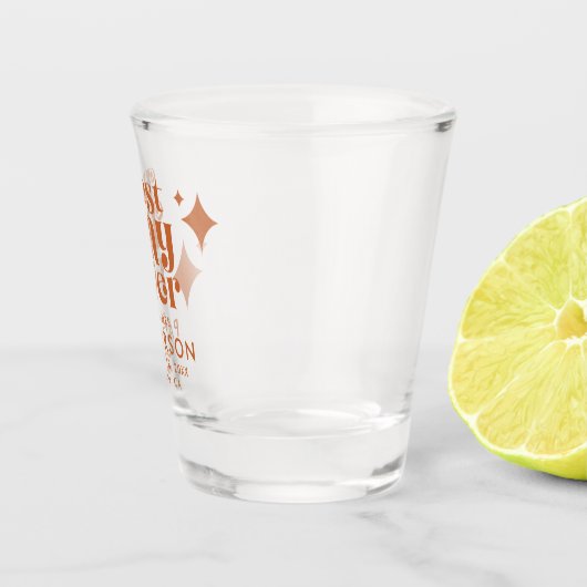 Modernes Retro-Hochzeitsglas Schnapsglas (Rechts)