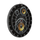 Modernes Retro hölzernes Korn-Lautsprecher-Trio Dartscheibe (Vorderseite Links)