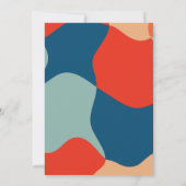 Modernes Retro Hotel Colorado Save The Date (Rückseite)