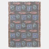 Modernes Retro-Inspiriertes Muster Decke (Vorderseite Vertikal)