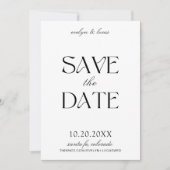 Modernes Retro Italienisch Save the Date Inspirier Einladung (Vorderseite)