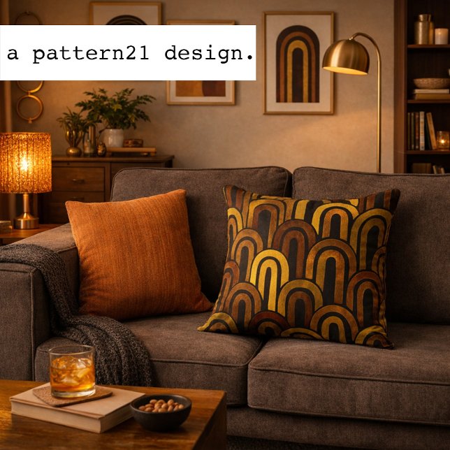 modernes Retro Kissen (cozy mid-century modern pillow)
