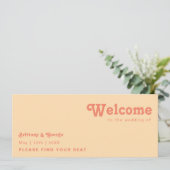 Modernes Retro | Kopfzeile der orangefarbenen Crem (Stehend Vorderseite)