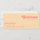 Modernes Retro | Kopfzeile der orangefarbenen Crem (Rückseite)