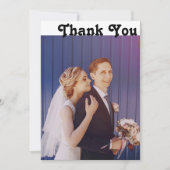 Modernes Retro Letter Flat Foto Danke Karte (Vorderseite)