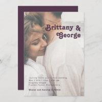 Modernes Retro | Lila Lässige Foto-Hochzeit