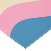 Modernes Retro Liquid Swirl Abstrakt Tischdecke (Schrägansicht)