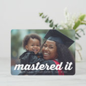 Modernes RETRO meistert es 2 Foto Abschluss Ankündigung (Stehend Vorderseite)