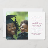 Modernes RETRO meistert es 2 Foto Abschluss Ankündigung (Rückseite)