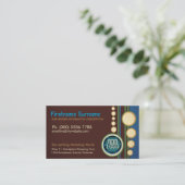 Modernes Retro mit Logo oder Foto pro Geschäftsein Visitenkarte (Stehend Vorderseite)