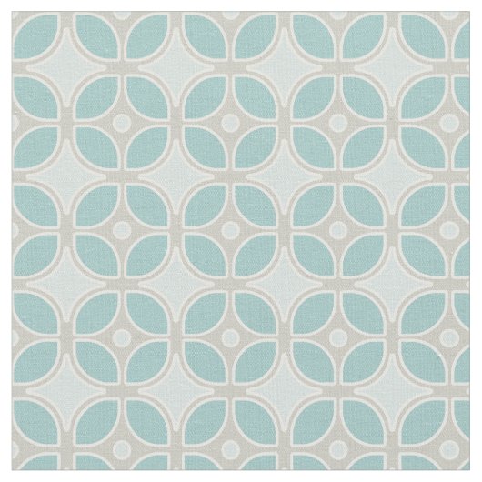 Modernes Retro-Mod Square-Design im Mittelalter Stoff (Nahaufnahme)