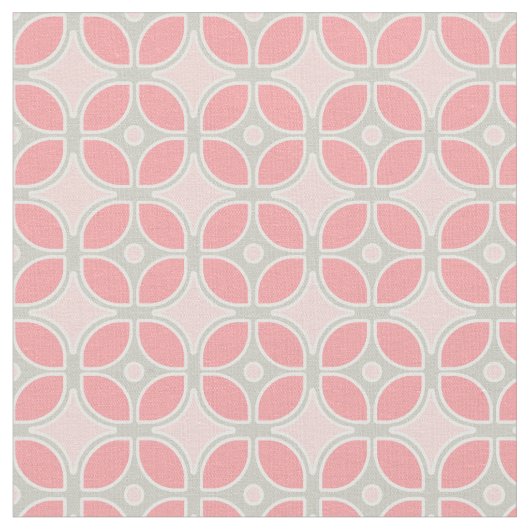 Modernes Retro-Mod Square-Design im Mittelalter Stoff (Nahaufnahme)