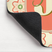 Modernes Retro Monogram Mousepad individuell anpas (Ecke)