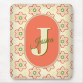 Modernes Retro Monogram Mousepad individuell anpas (Vorne)